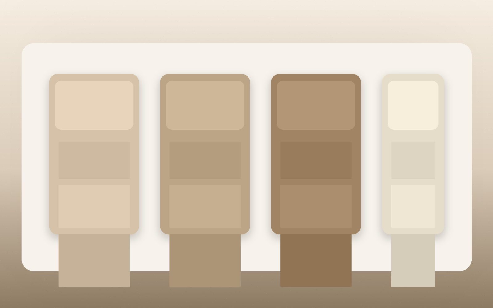 Natural-look color swatch